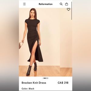 Reformation Brecken Dress size small